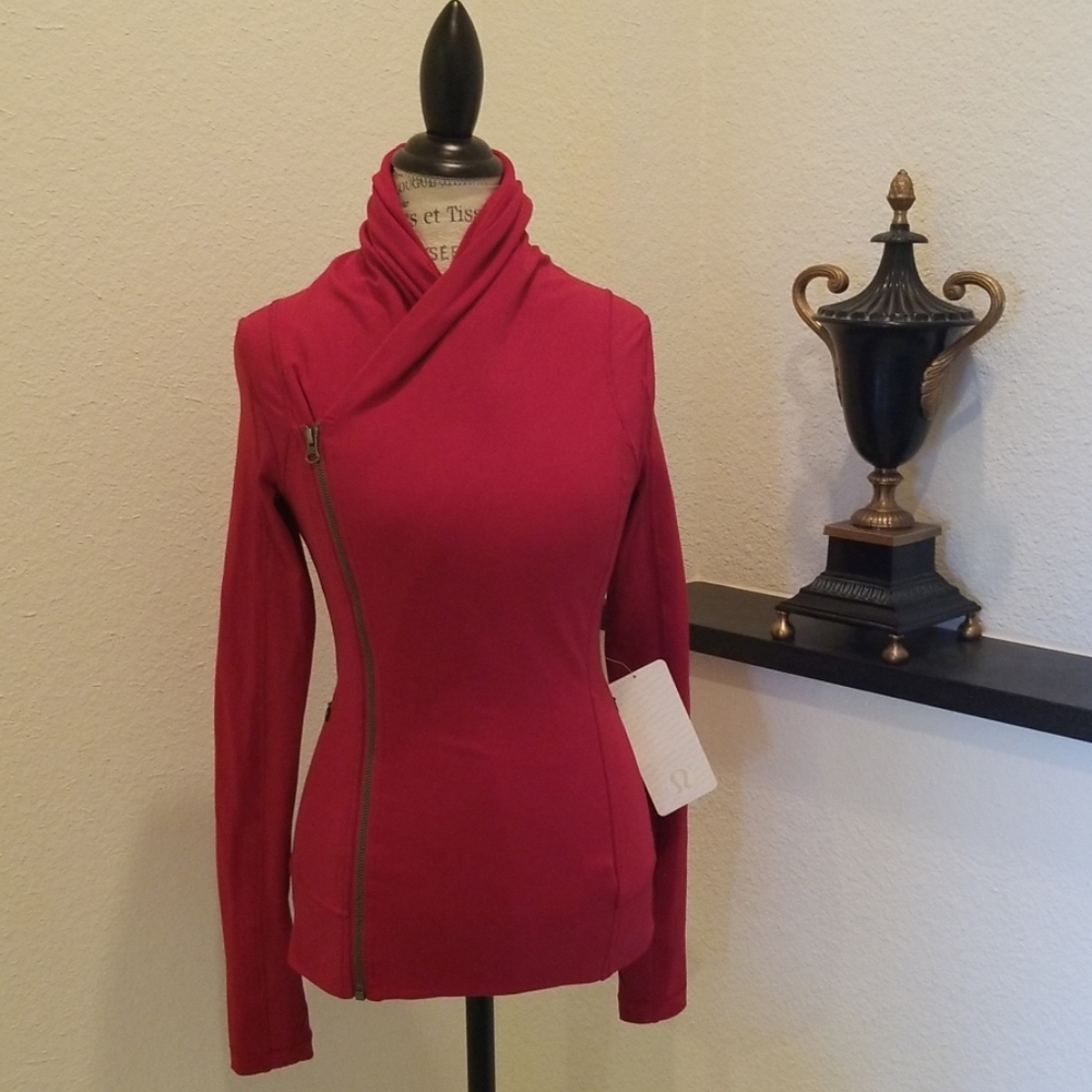 NWT lululemon Bhakti Yoga Jacket Cranberry Rare! 4